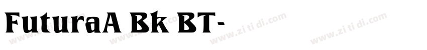 FuturaA Bk BT字体转换